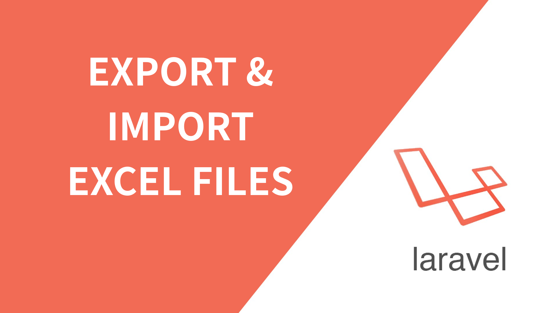 Laravel Export and Import Excel using maatwebsite package