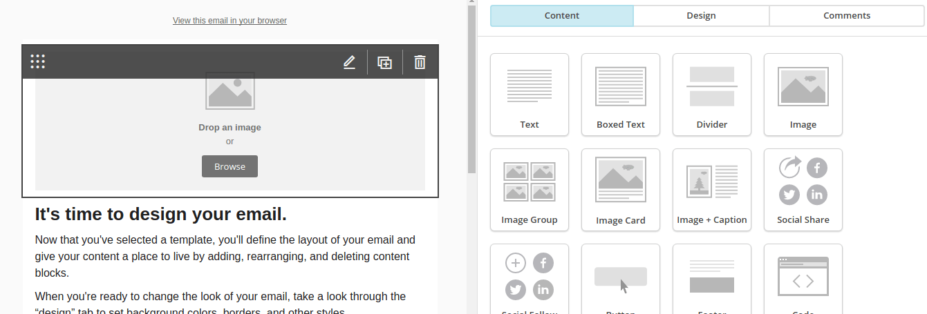 mailchimp email design