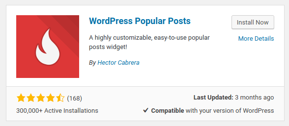 wordpress popular posts plugin