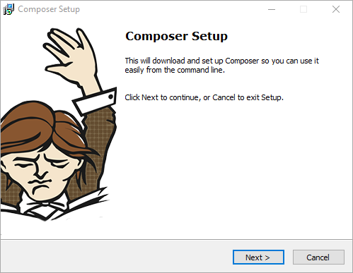 Composer Setup Windows Step 1