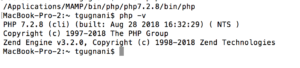 php mamp version mac