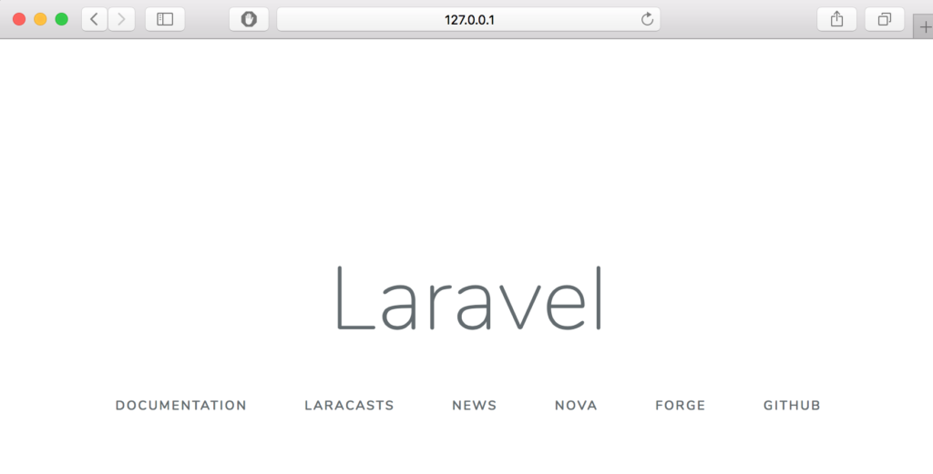 laravel home page mamp
