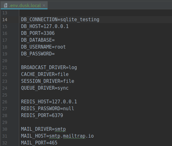 Testing host. .Env файл. Env файл в Laravel. Пример .env. Ключи env.