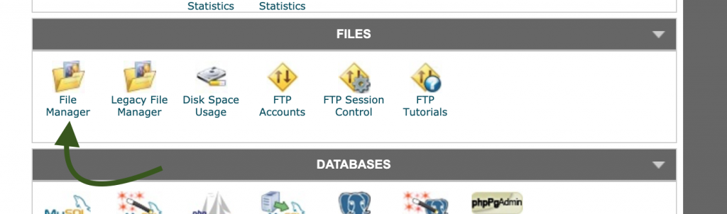 File Manager cPanel SiteGround