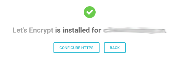 lets encrypt installed siteground