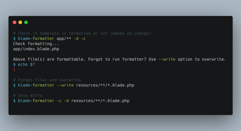 blade-formatter