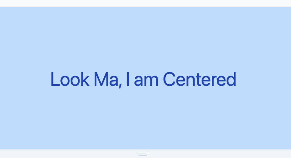 align middle of screen tailwindcss